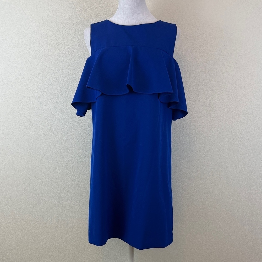 Tahari Elegant Ruffle Sleeveless Dress Size 8‎